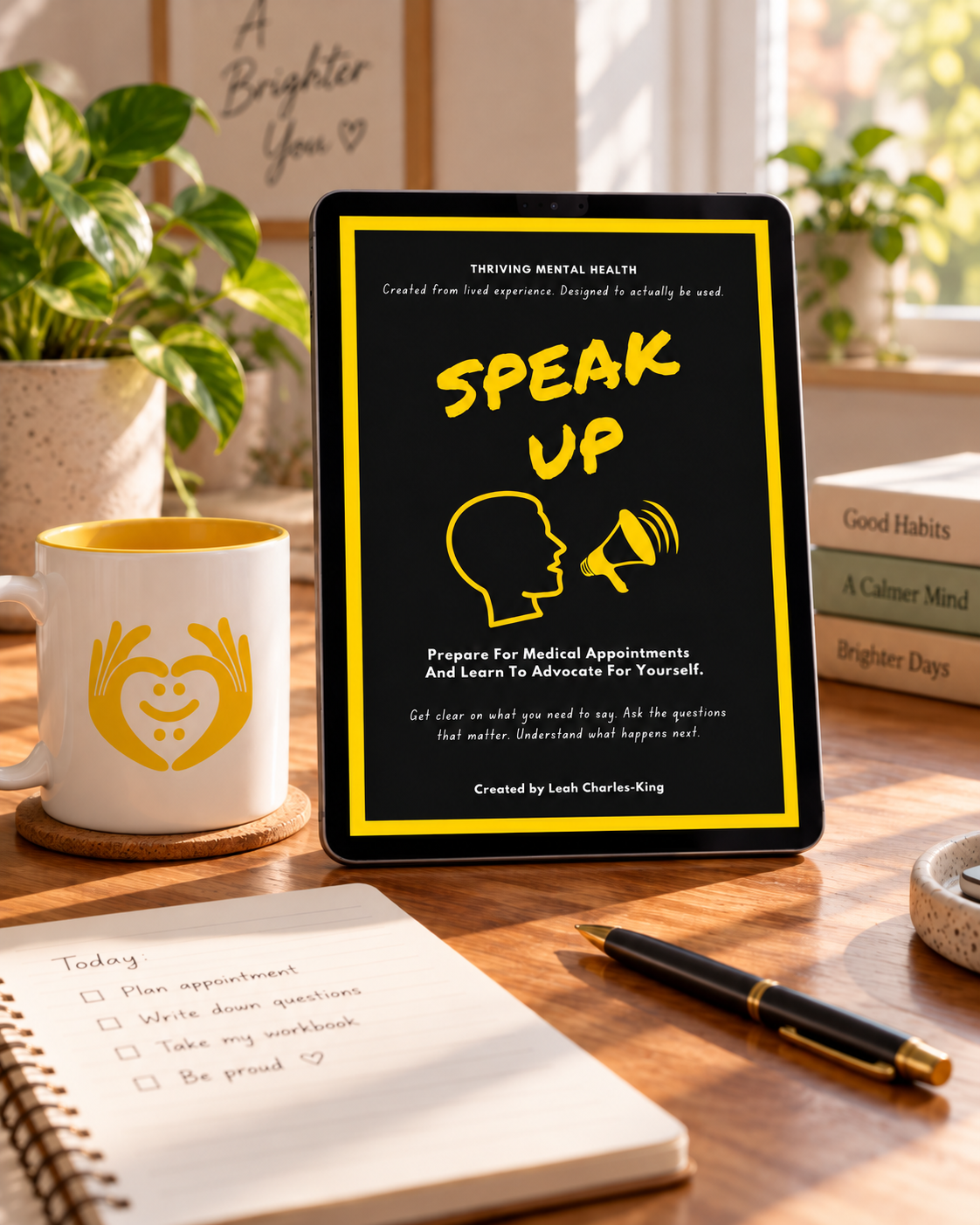 SPEAK UP | Medical Appointment Planner | Mental Health Workbook |  Patient Advocacy | Fillable + Printable PDF