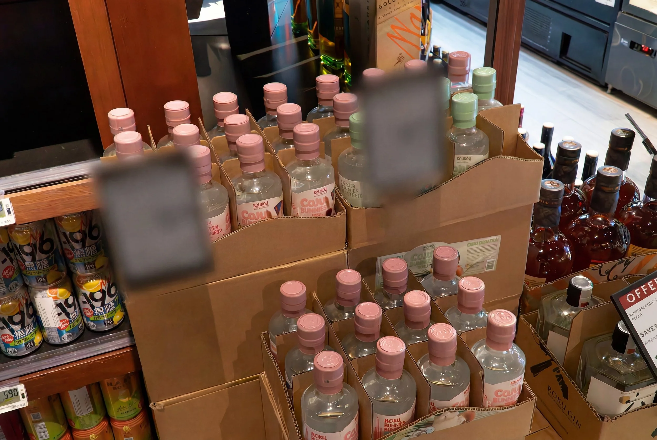 Coju Bunnies retail activation and product display in Singapore supermarket