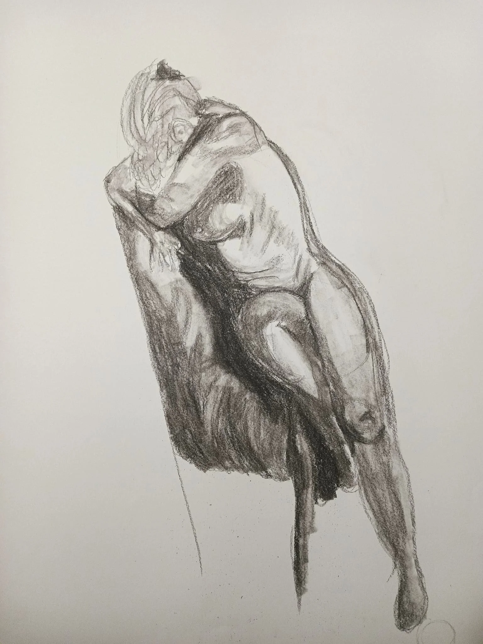 Body Study - Charcoal Drawing 2023