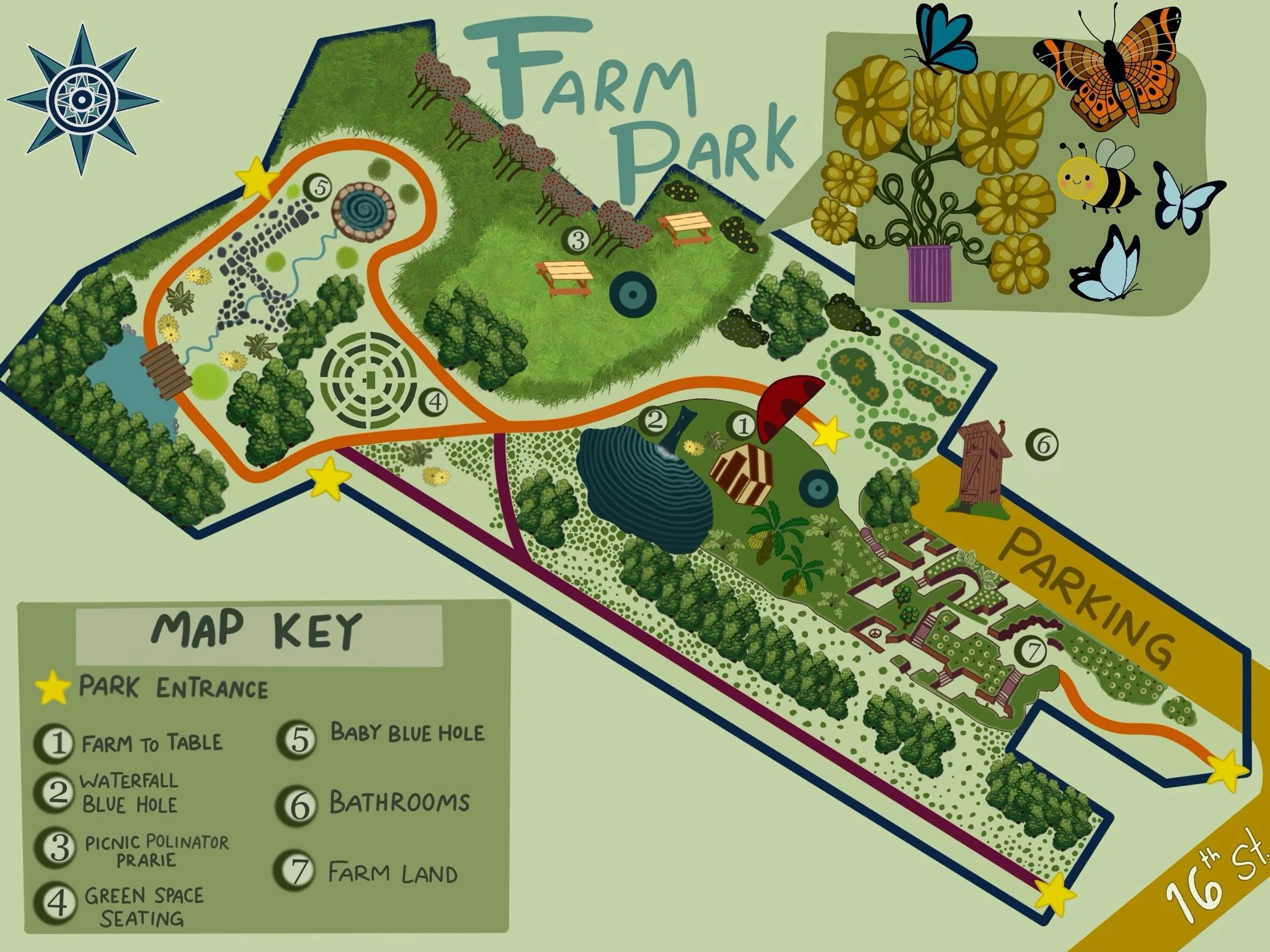 Farm Park Map April 2026 by Sam Naomi