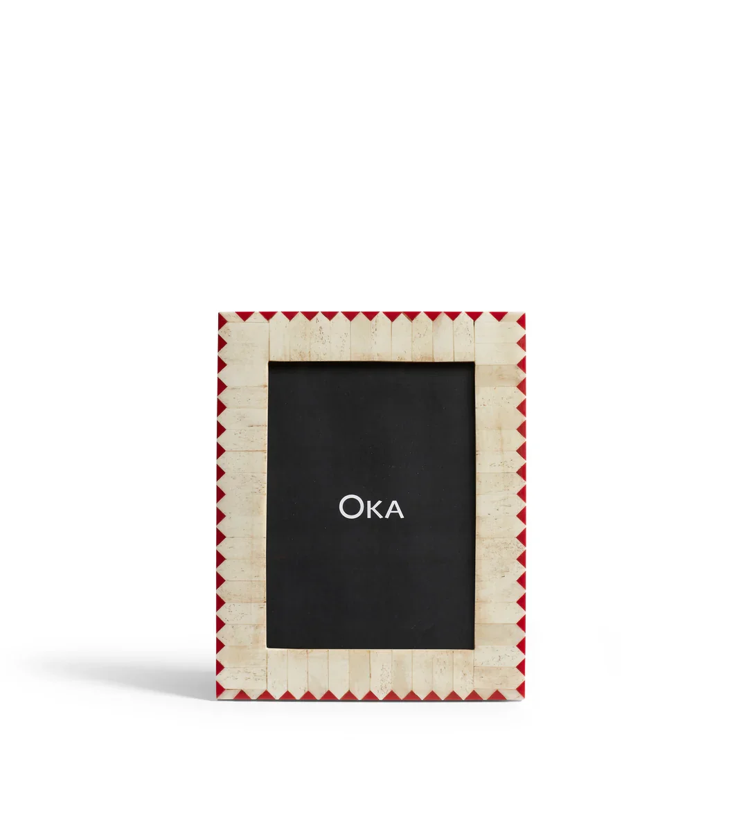 OKA Visus Bone Photo Frame 6x8", Red