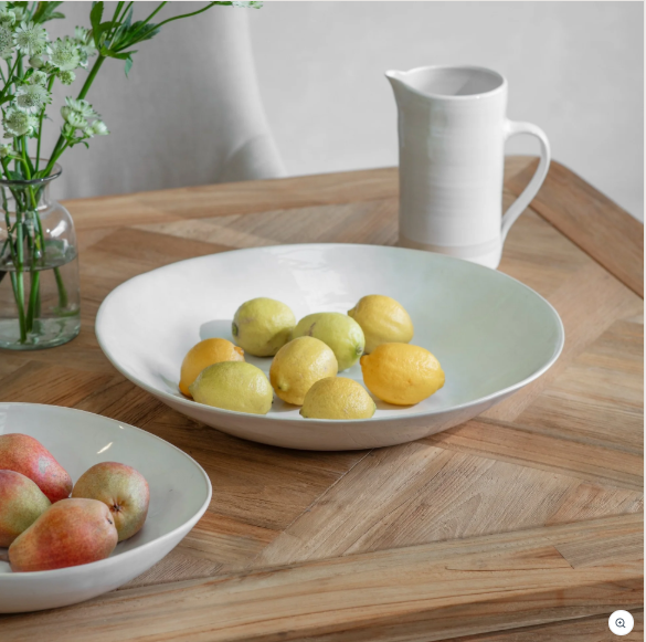 Wonki Ware White Large Serving Bowl