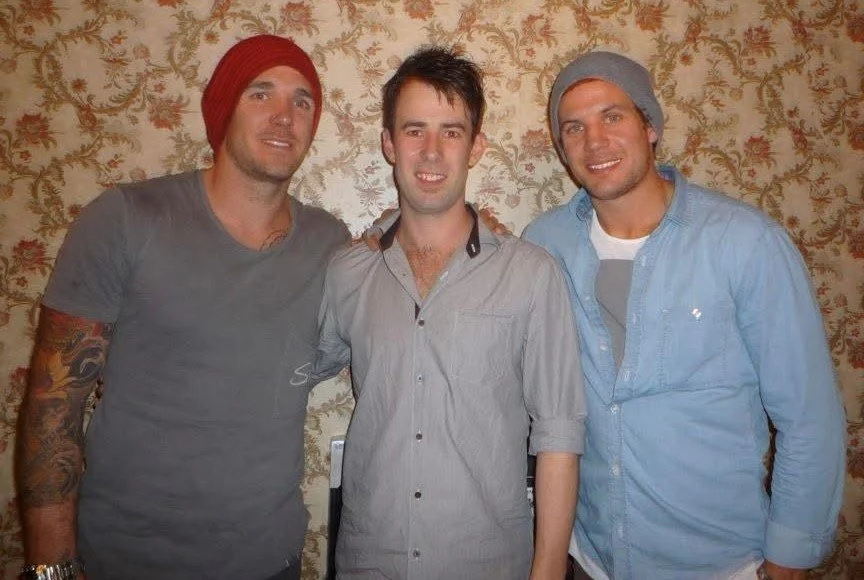 Collingwood stars Dane Swan and Luke Ball (Bendigo 2012)