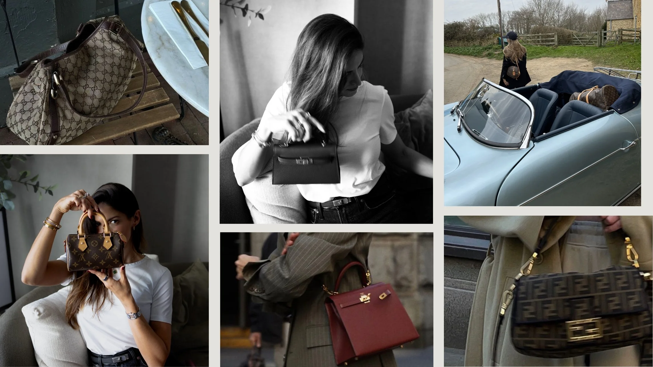 Editorial reflection on first designer bag experiences featuring luxury fashion, personal milestones, and timeless handbag design