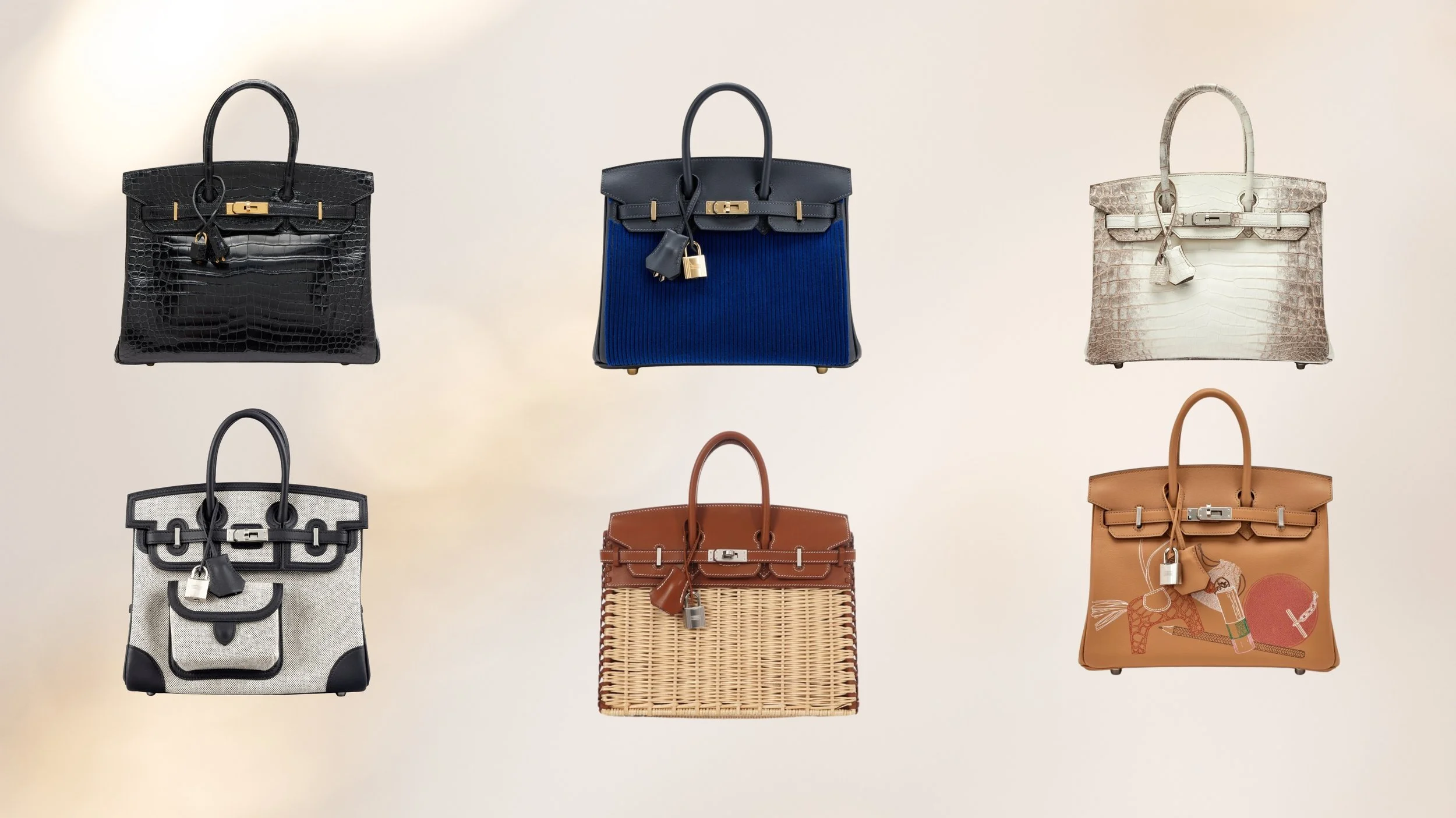 Close-up of the timeless Hermès Birkin design featuring structured leather, top handles, and signature hardware