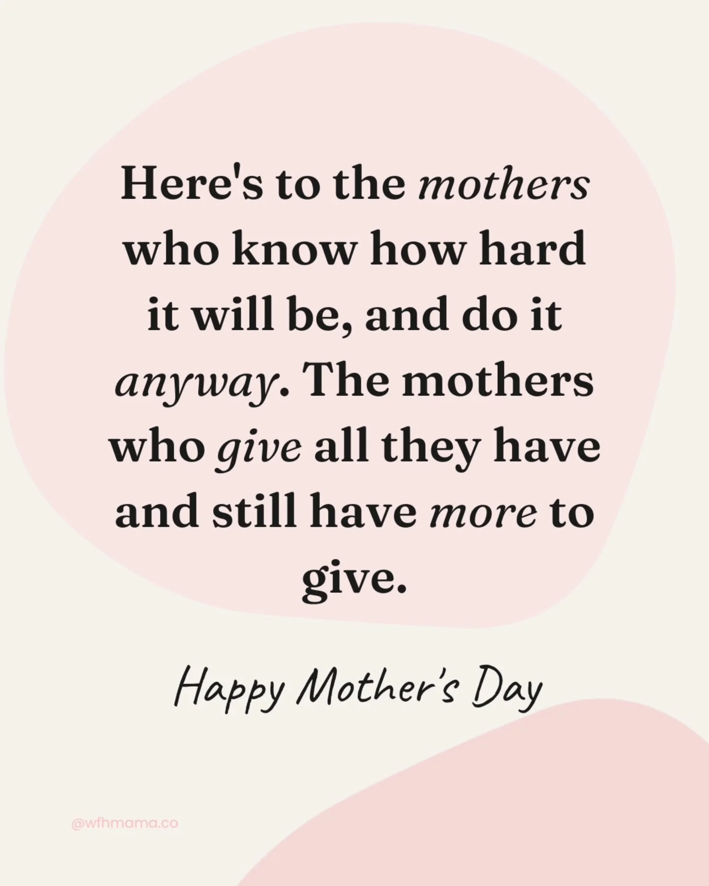 Today, we&rsquo;re trading the business of it all for a moment of grace. Happy Mother&rsquo;s Day to the women who give everything and still find more to offer. 

#mothersday #wfhmom #wfhmum #happymothersday #workingmom