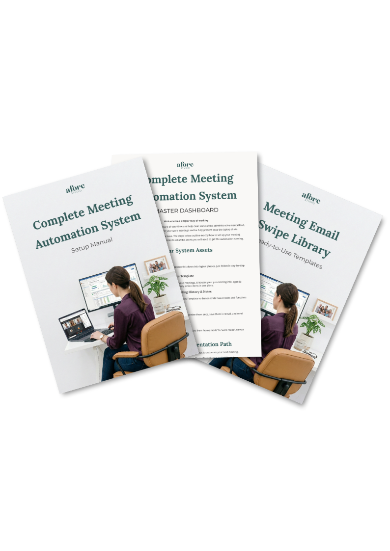 Complete Meeting Automation System (Using Google Workspace)