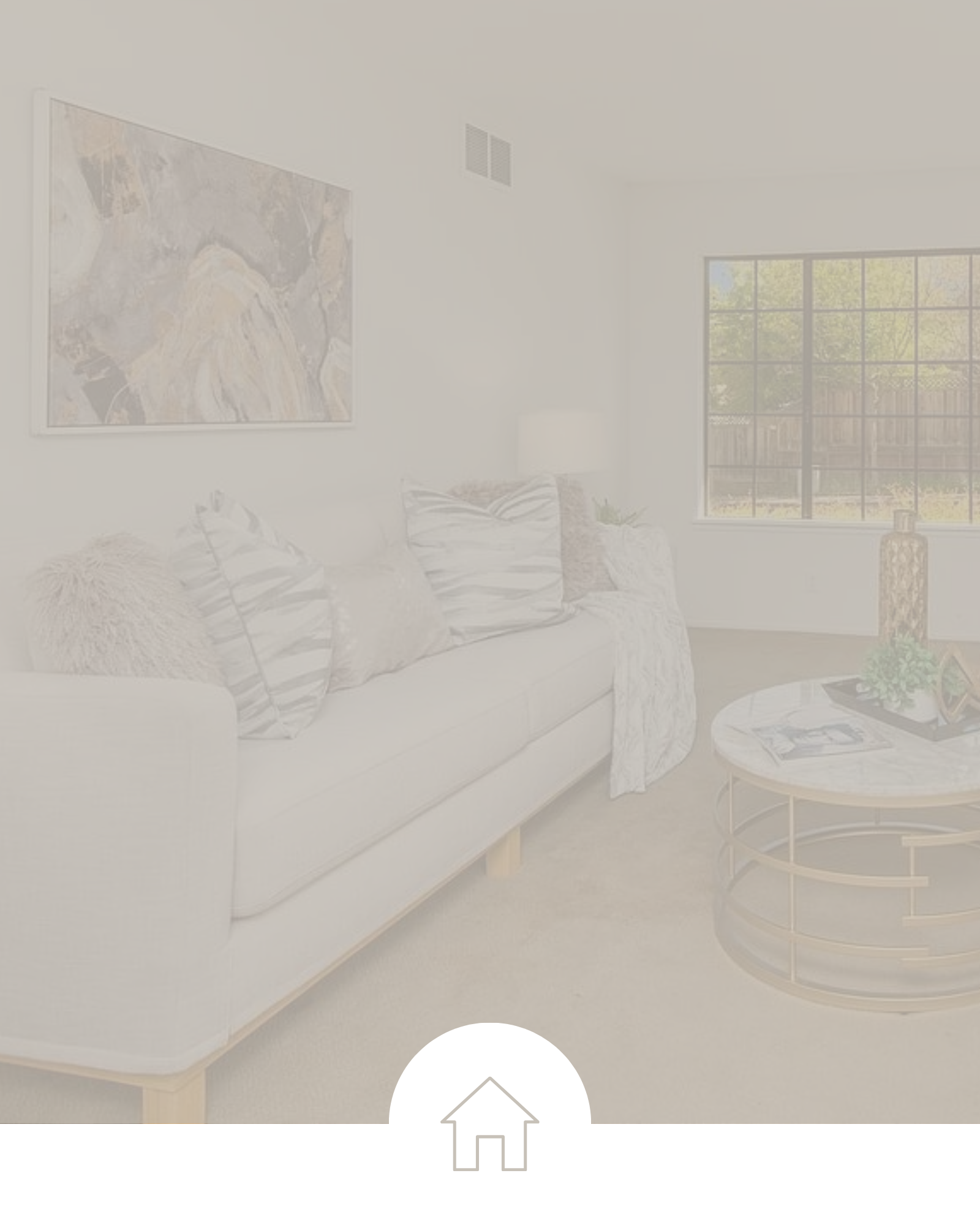 Living room sofa with brown overlay