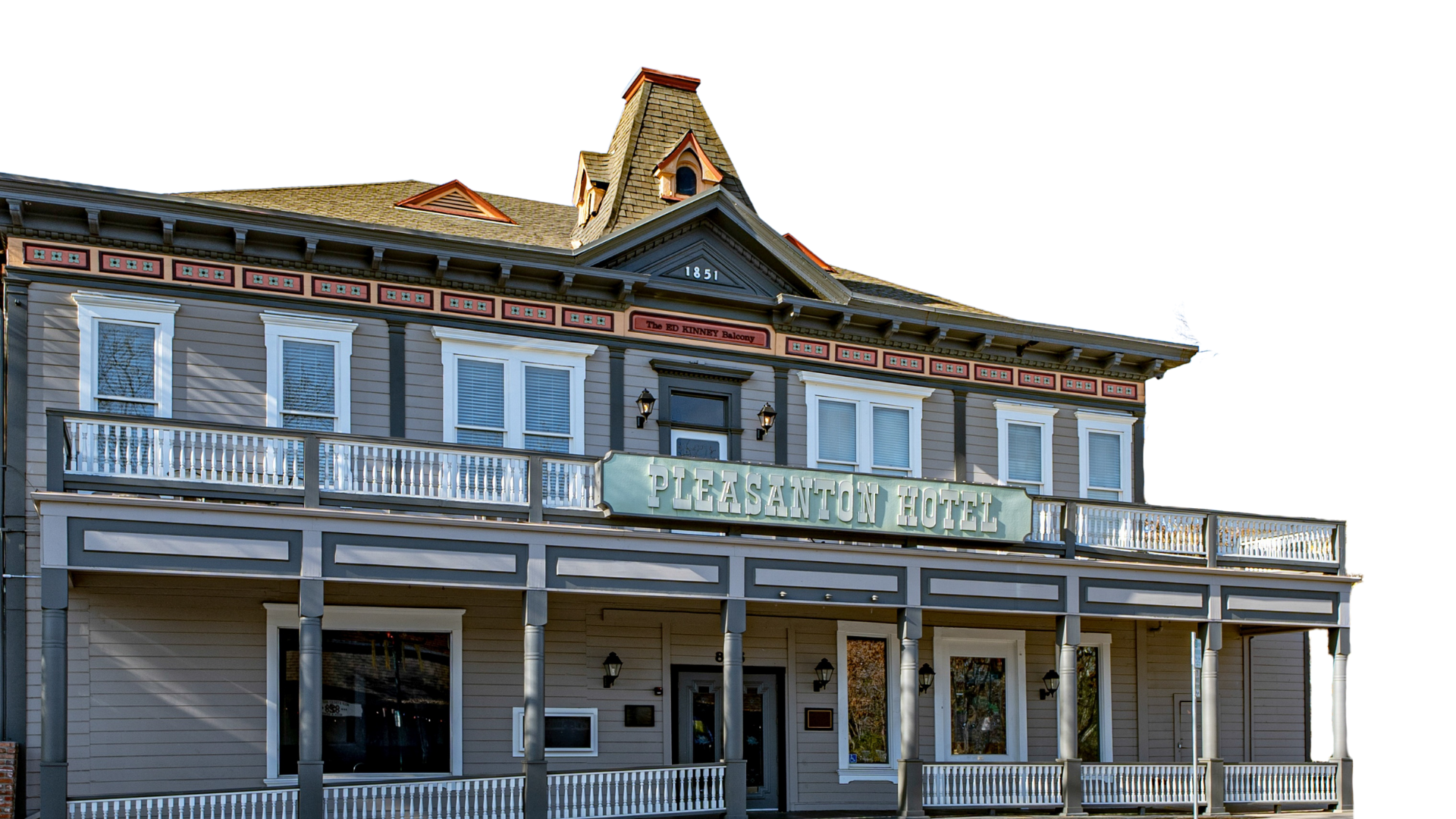Front of Pleasanton Hotel