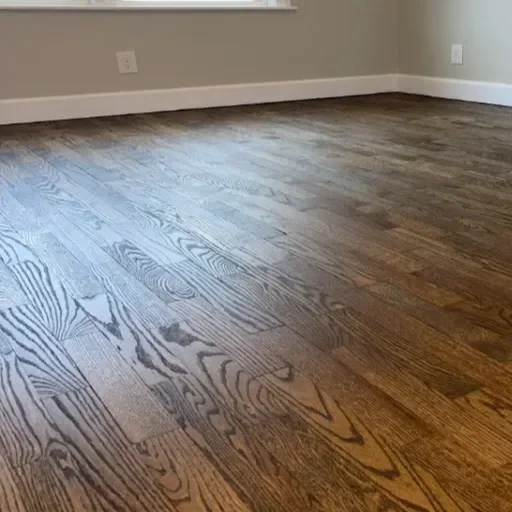 Hardwood floor completed install.
