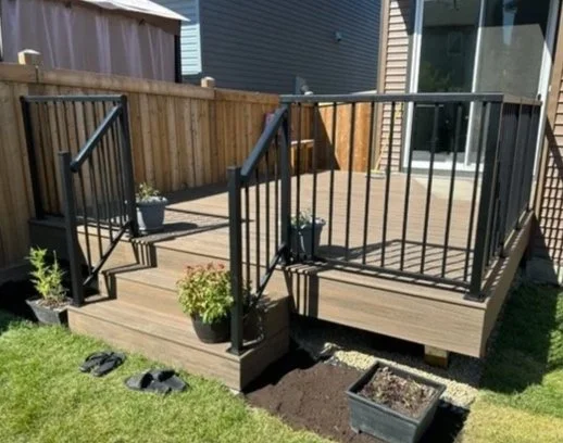 Trex composite, aluminum railings, Red deer