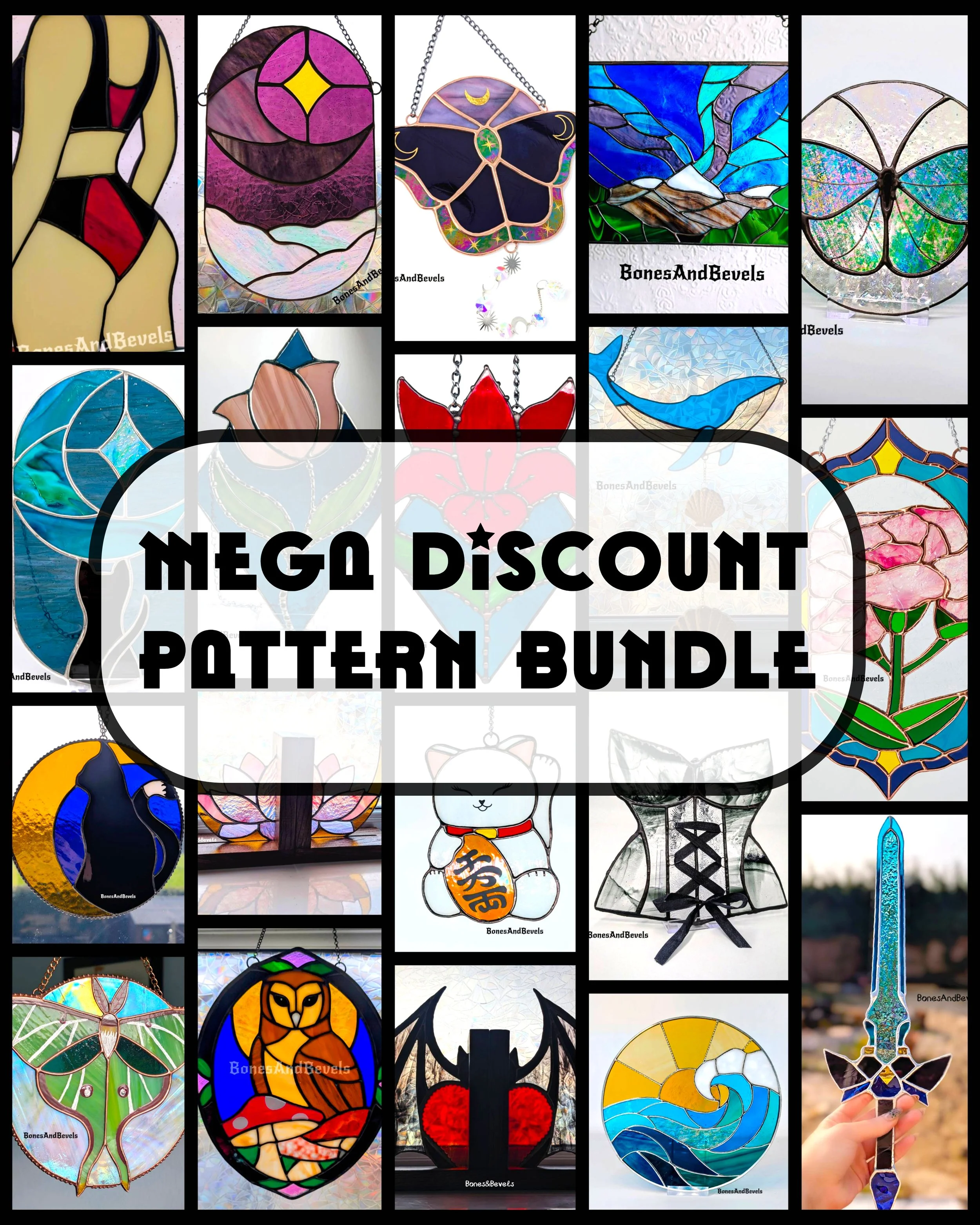 Stained Glass Mega Discount Pattern Bundle