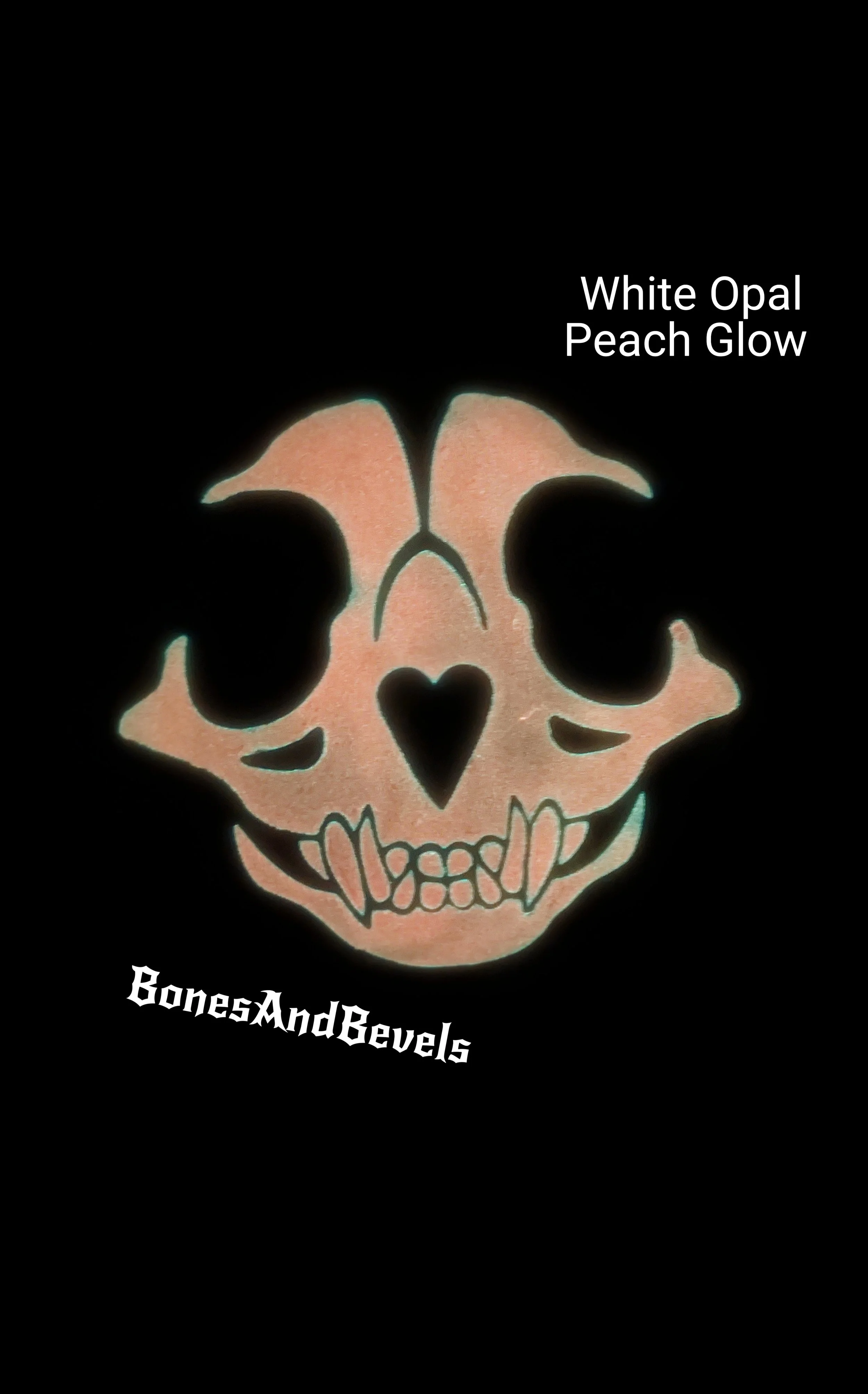Glow in the dark skull kitty