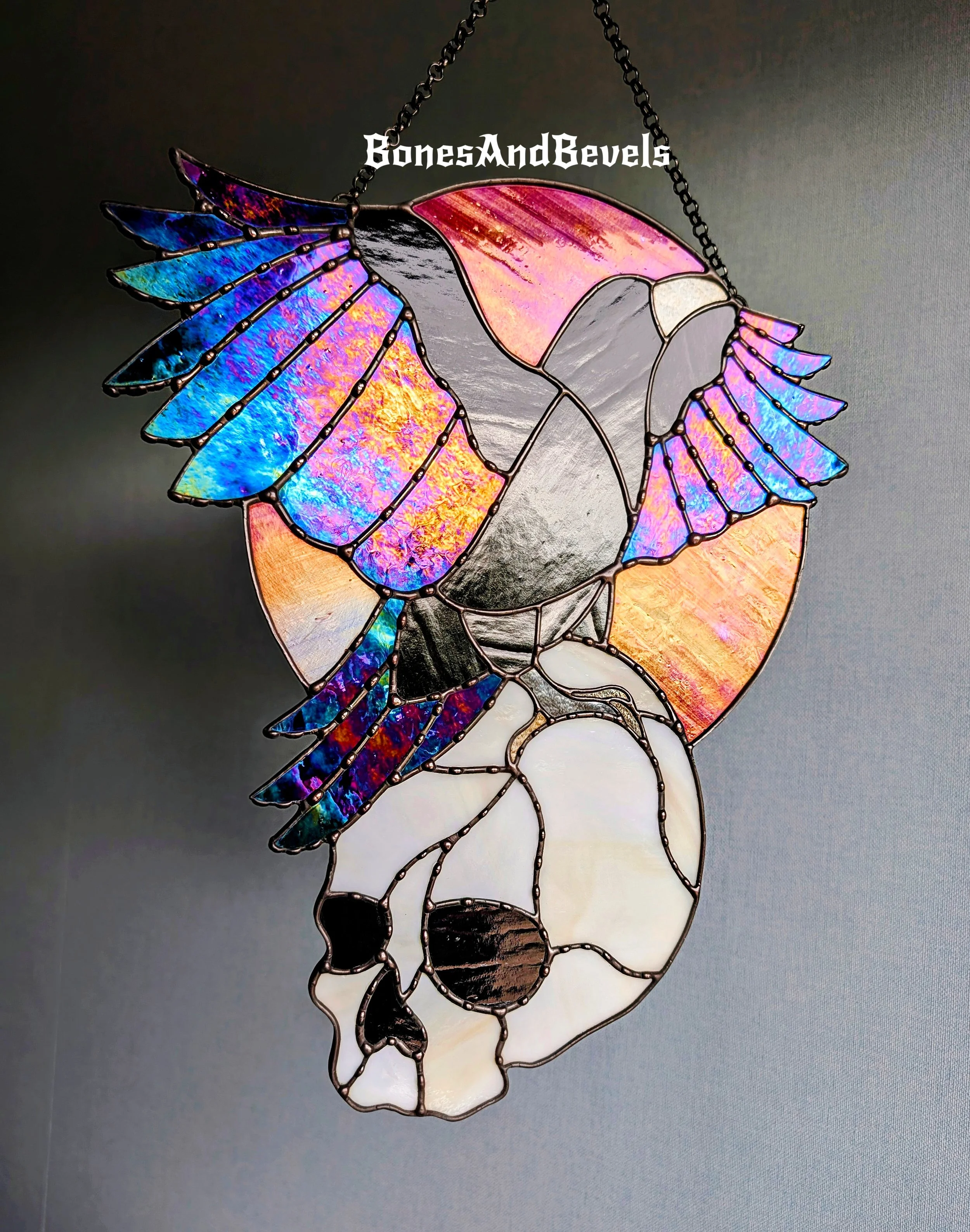 Gothic Raven & Skull