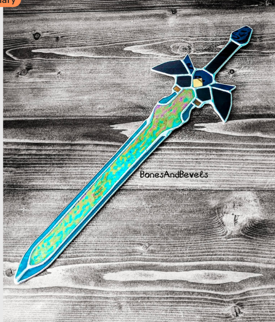 Master sword pattern for stained glass art