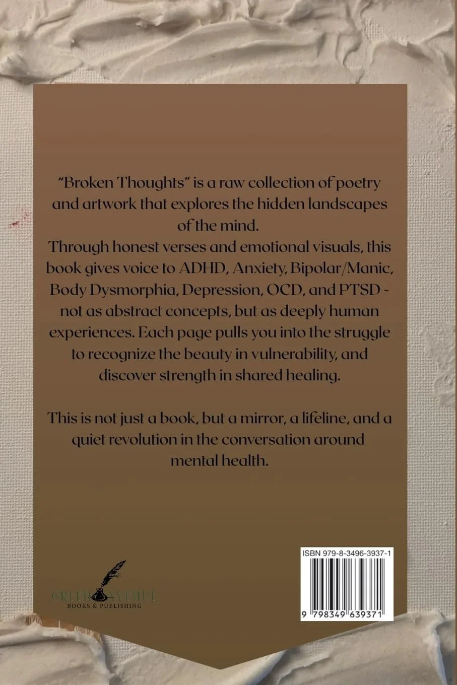 Broken Thoughts back cover