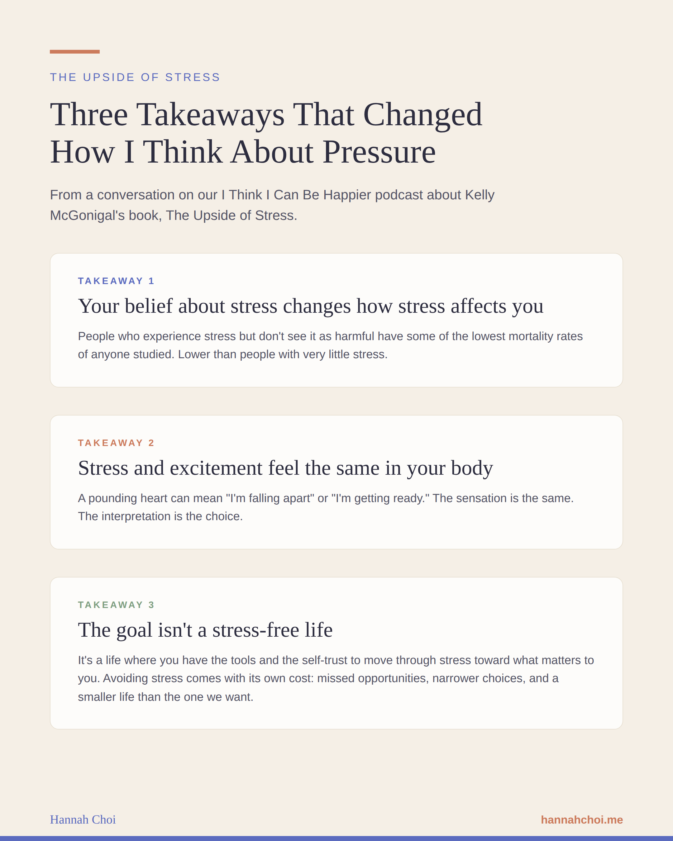 Upside of Stress: 3 takeaways that change how you perceive stress