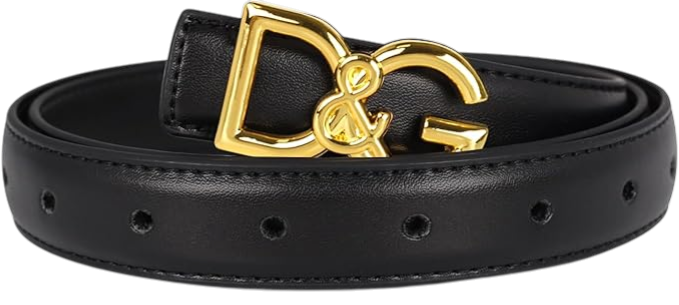Women's Leather Belt with Buckle