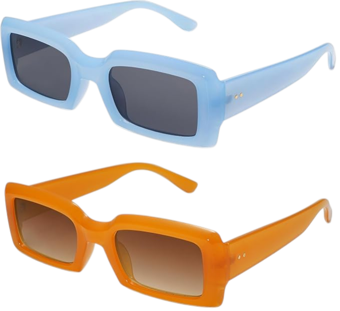 Trendy Retro Oval Sunglasses