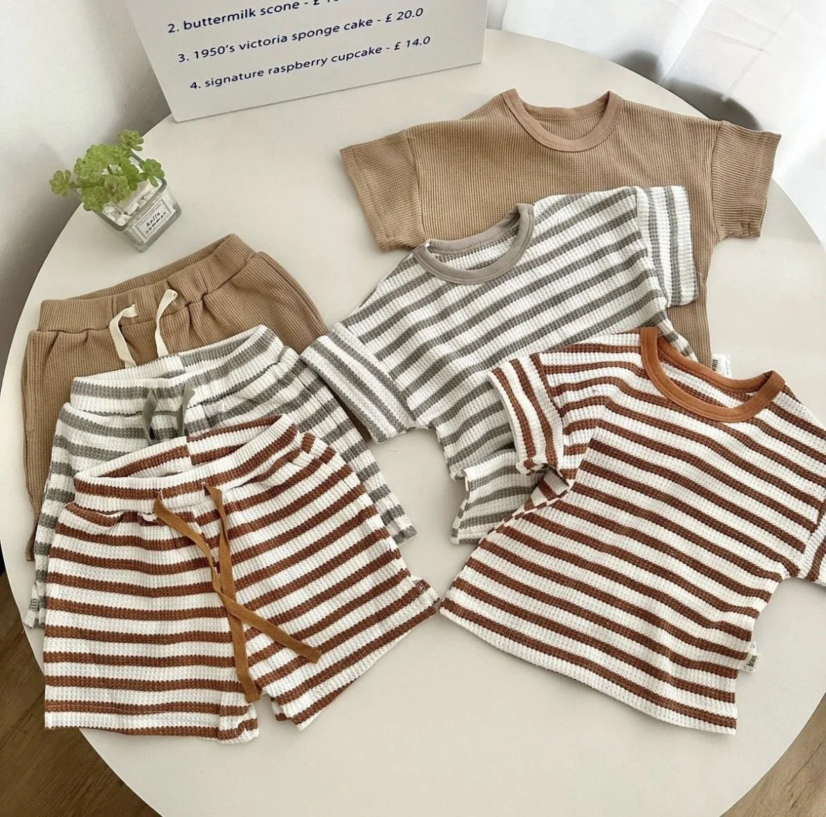 Rust & Sage Waffle Lounge Set
