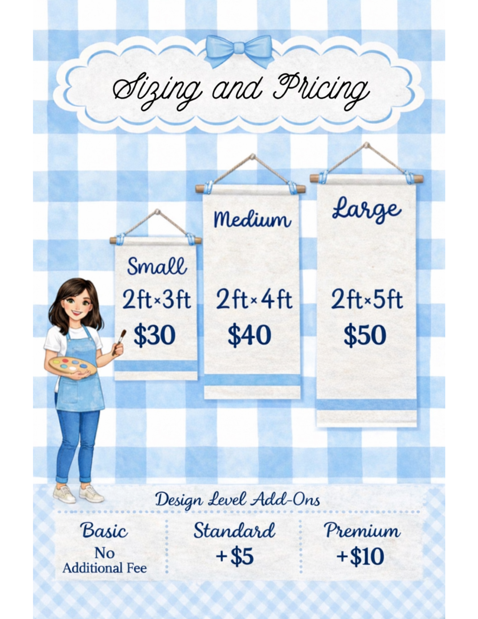 New Rates Banner Custom Banner Pricing | Blue Bow Banners — Blue Bow Banners