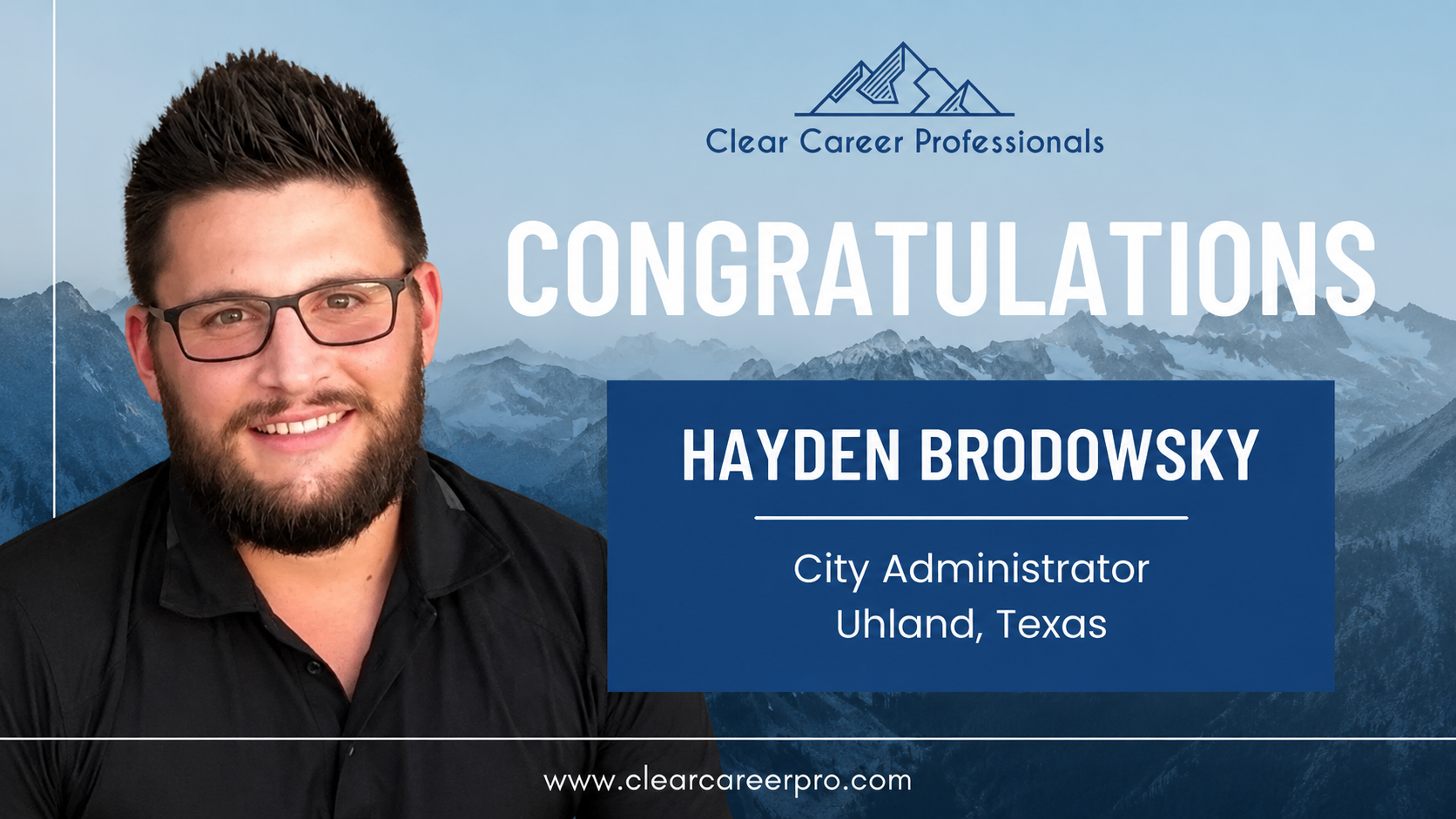Hayden Brodowsky Selected as City Administrator for Uhland, Texas