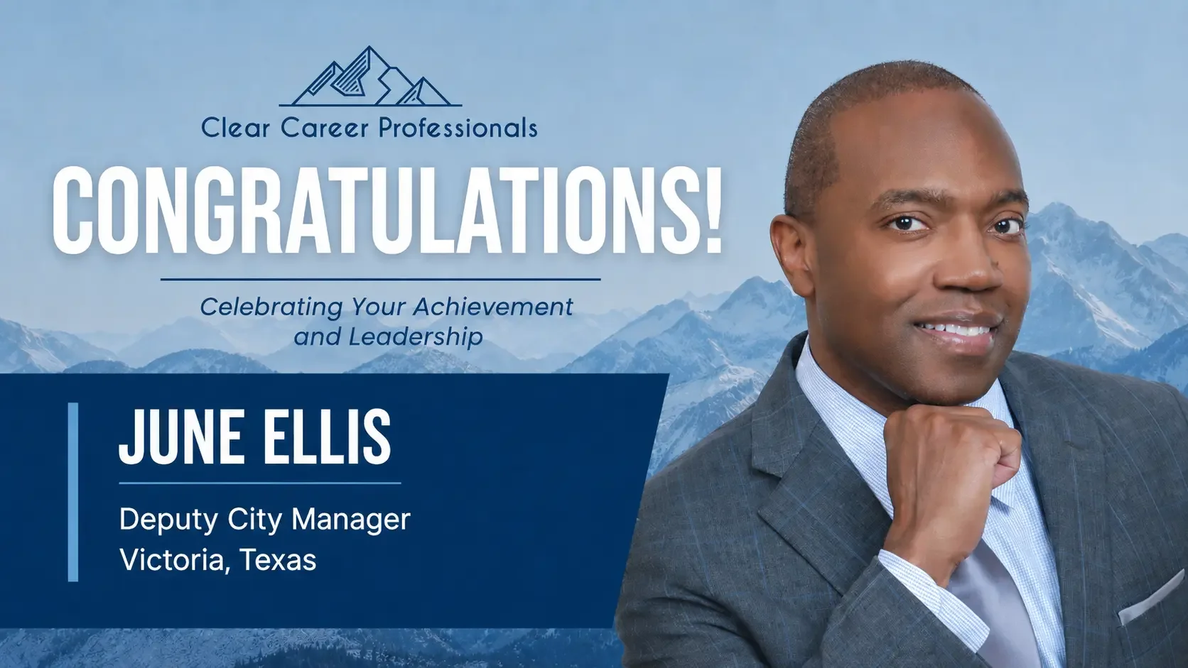 Clear Congratulates June Ellis on his Appointment