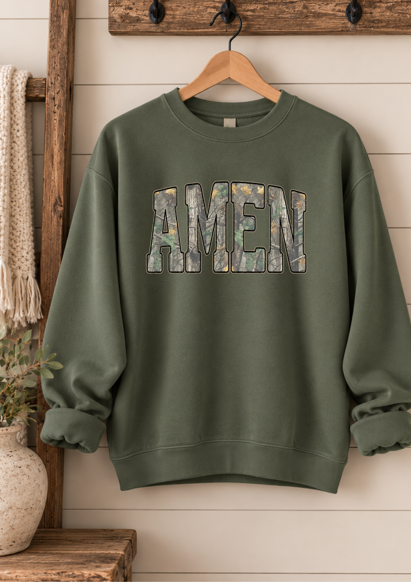 CAMO AMEN SWEATSHIRT