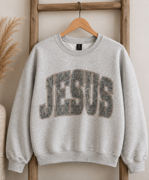 JESUS CAMO SWEATSHIRT