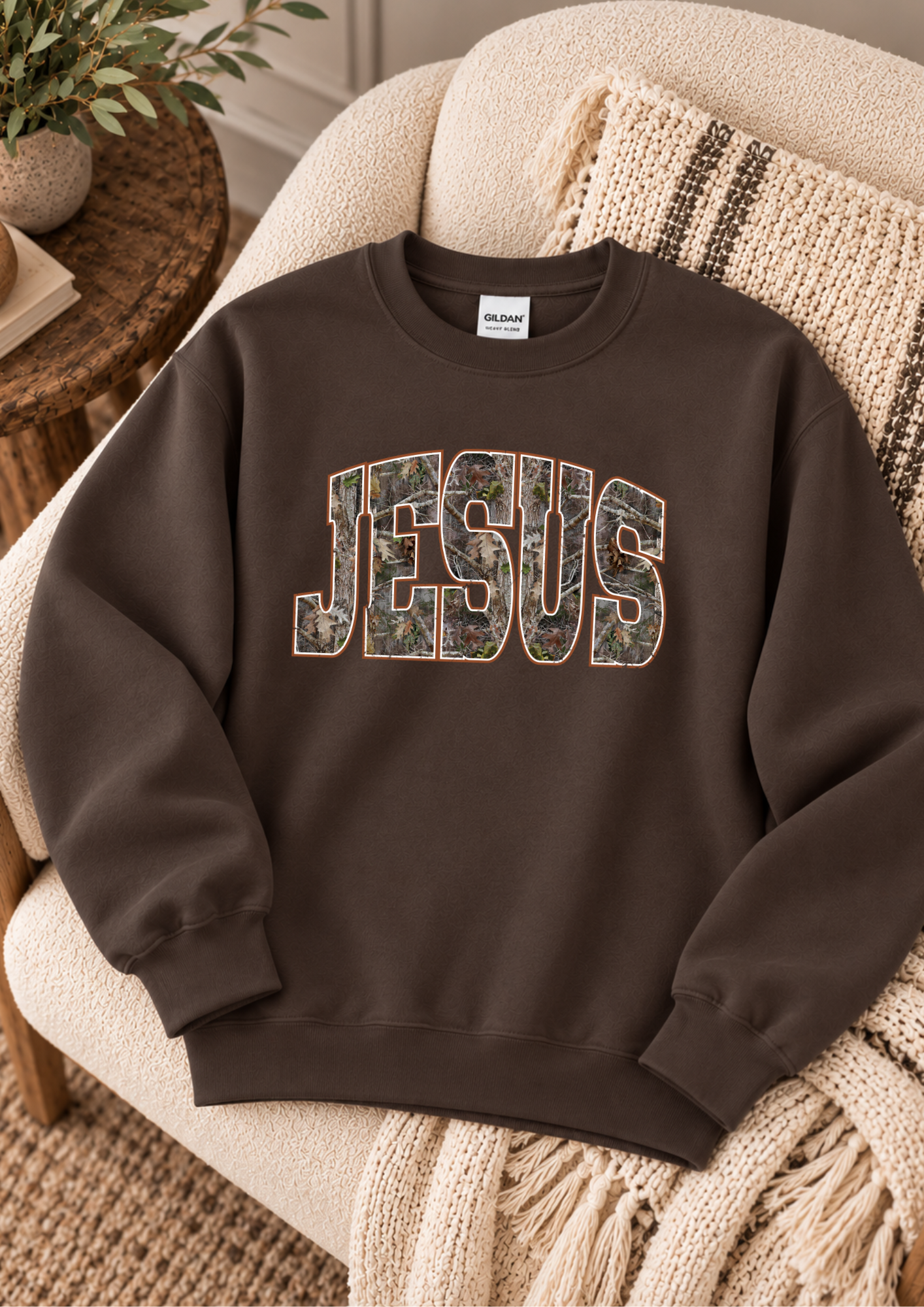 JESUS CAMO SWEATSHIRT