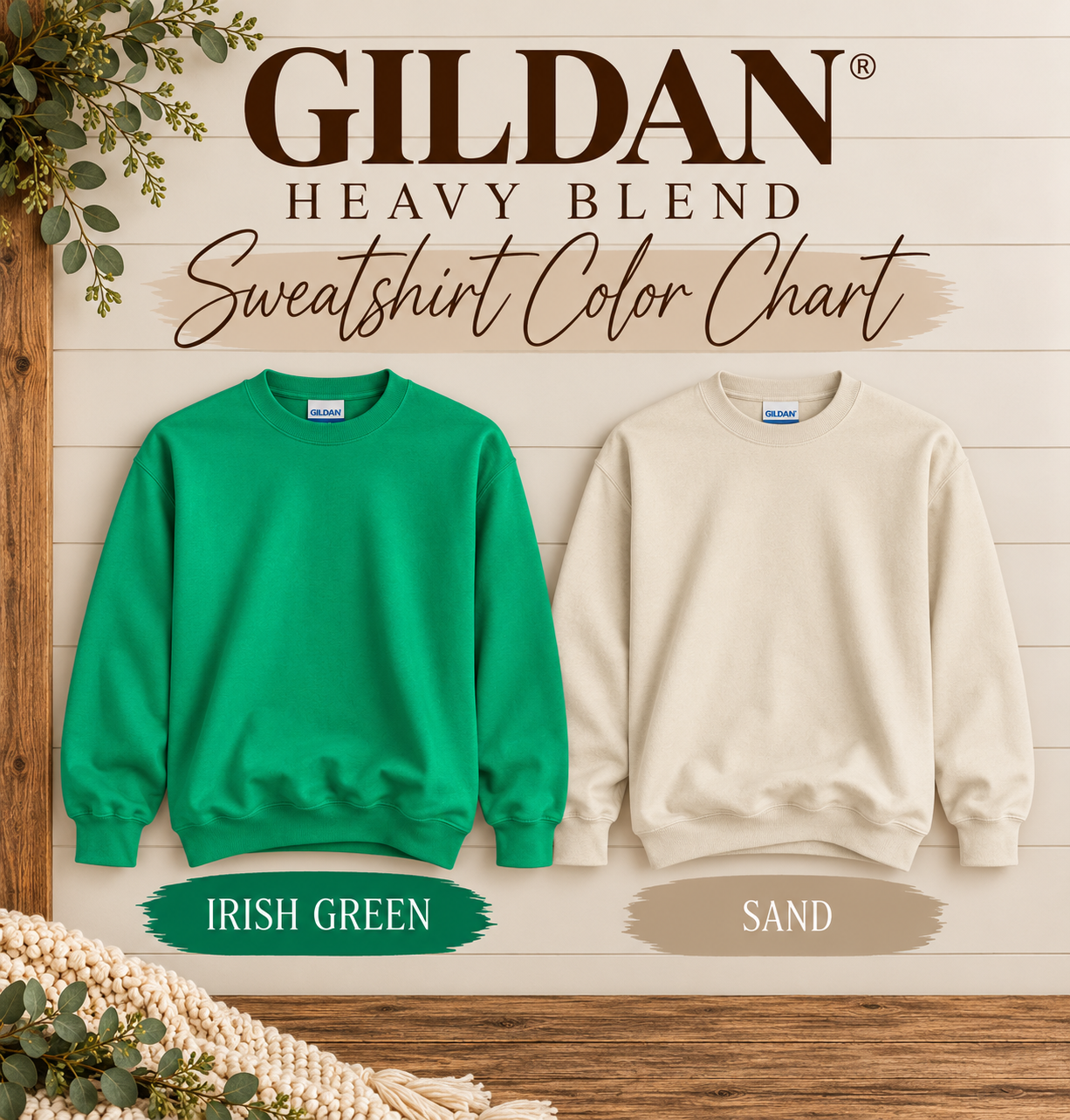 Gildan Sweatshirt Color Chart.png