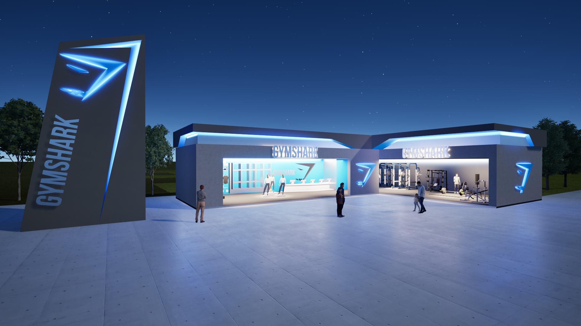 gymshark exterior view night.png