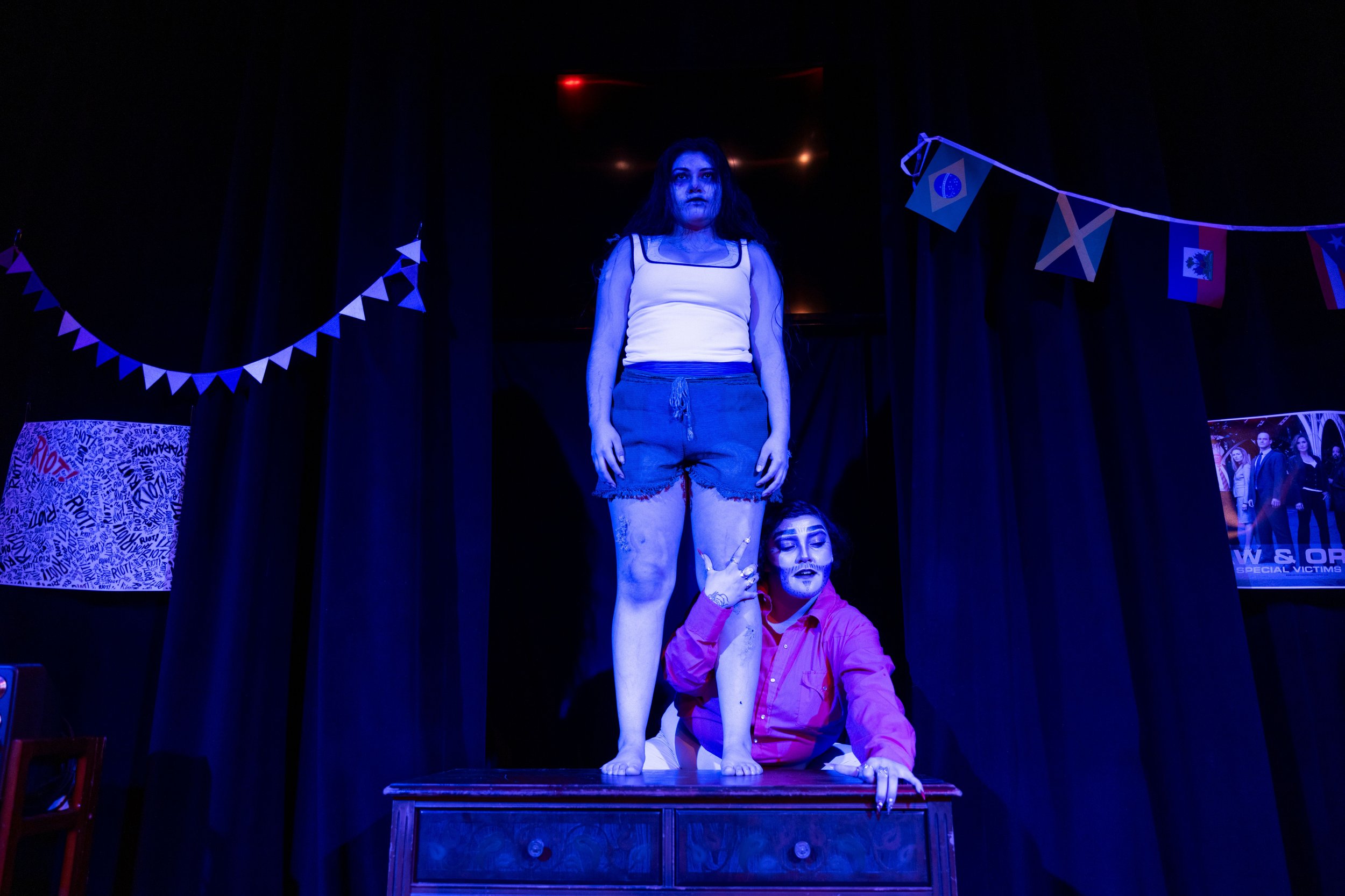 Angela Calvillo Hernadez (top) and Kassandra Zarate (bottom) (photo taken by Stephen Louis Marino)