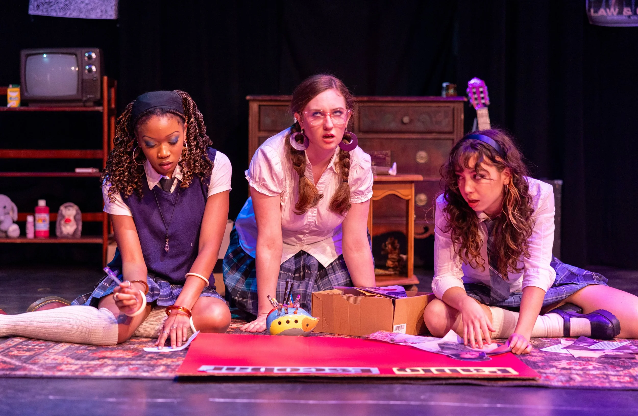 Aaliyah Kelley, Ivy Dubiner, and Sophia Dague (photo taken by Stephen Louis Marino)