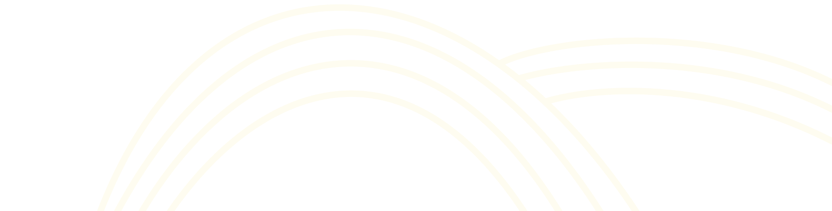 White outlined rainbow and arches on a black background.