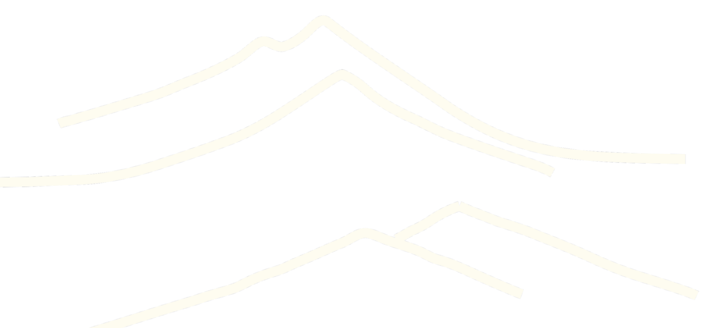 Four white wavy lines on a black background.