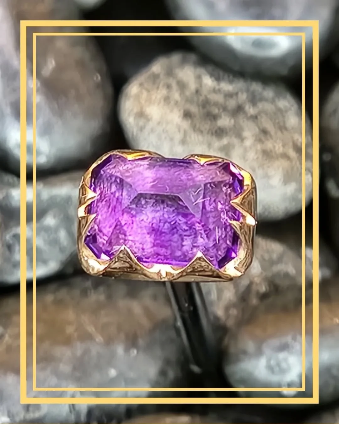Yellow Gold 14g threaded top with genuine amethyst stone. This would look amazing in a Conch Piercing. Avaliable at Artifex in Longmont, Co. hand crafted by the fabulous @kiwi.jewelry
@artifexbodymod 
@thezunster
♡
ArtifexLongmont.com
Facebook.com/Ar