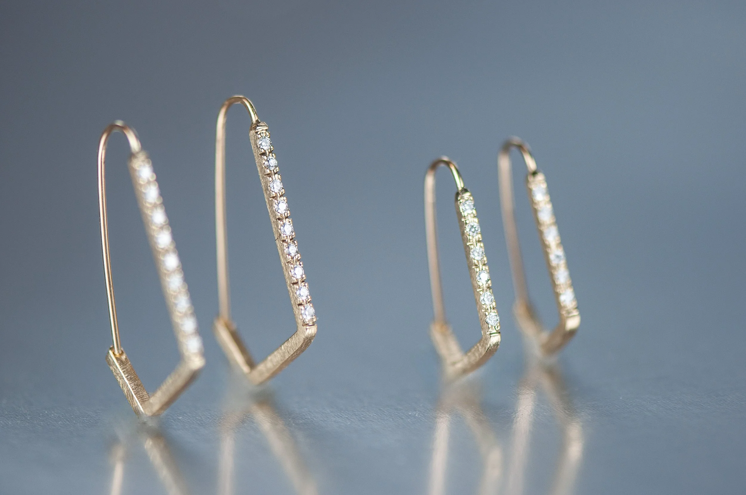 Art Deco Hoops