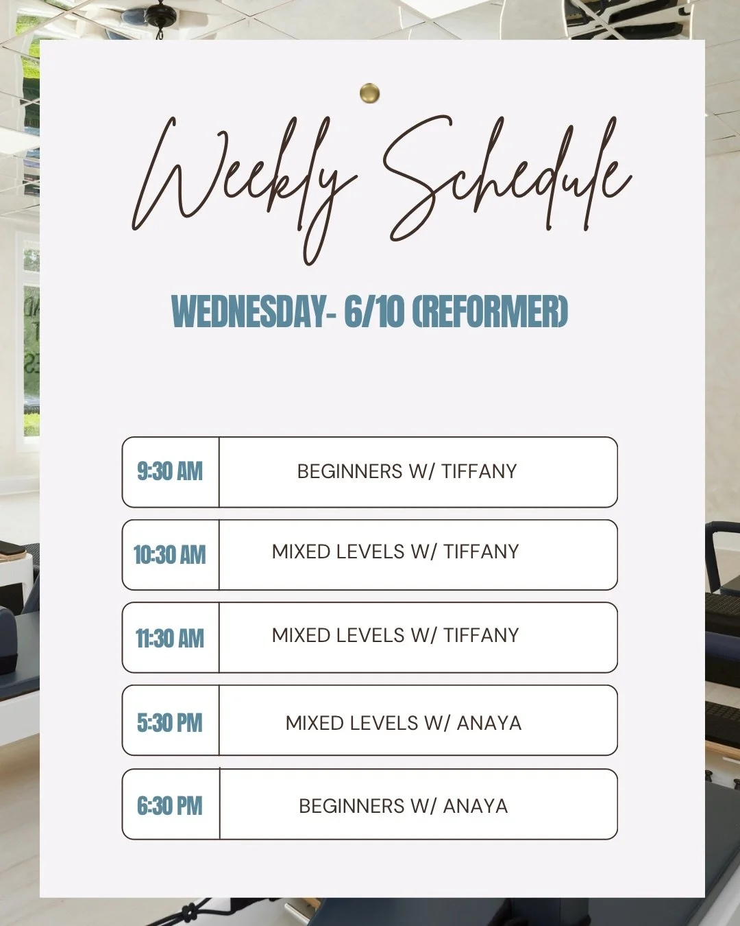 Your next Pilates session is waiting ✨

Whether you&rsquo;re joining us for strength, stretch, sweat, or recovery, we&rsquo;ve got a class for you this week. 💪🖤

Check out this week&rsquo;s schedule and reserve your spot before classes fill up! We 