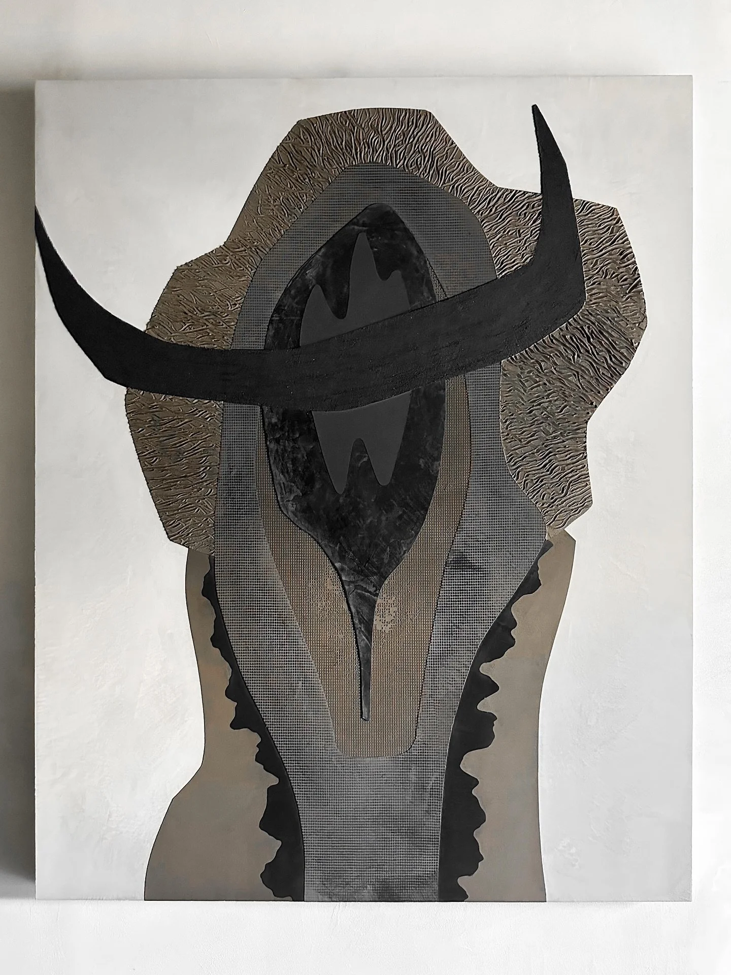 The two newest Buso pieces have finally made their way to their final destination near Budapest, Hungary. Pictured is one of the two pieces - will be posting the pair in their new home soon. 

48x60x1.5&rdquo; 
Archaic fine plasters on soild birch cr