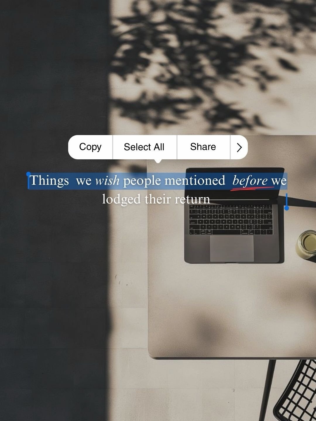 Booking the appointment was the easy part.

Now comes the part where you have to remember the crypto, the side hustle, the investment property, the super contributions, and that one receipt you definitely had somewhere.

Your accountant can&rsquo;t i