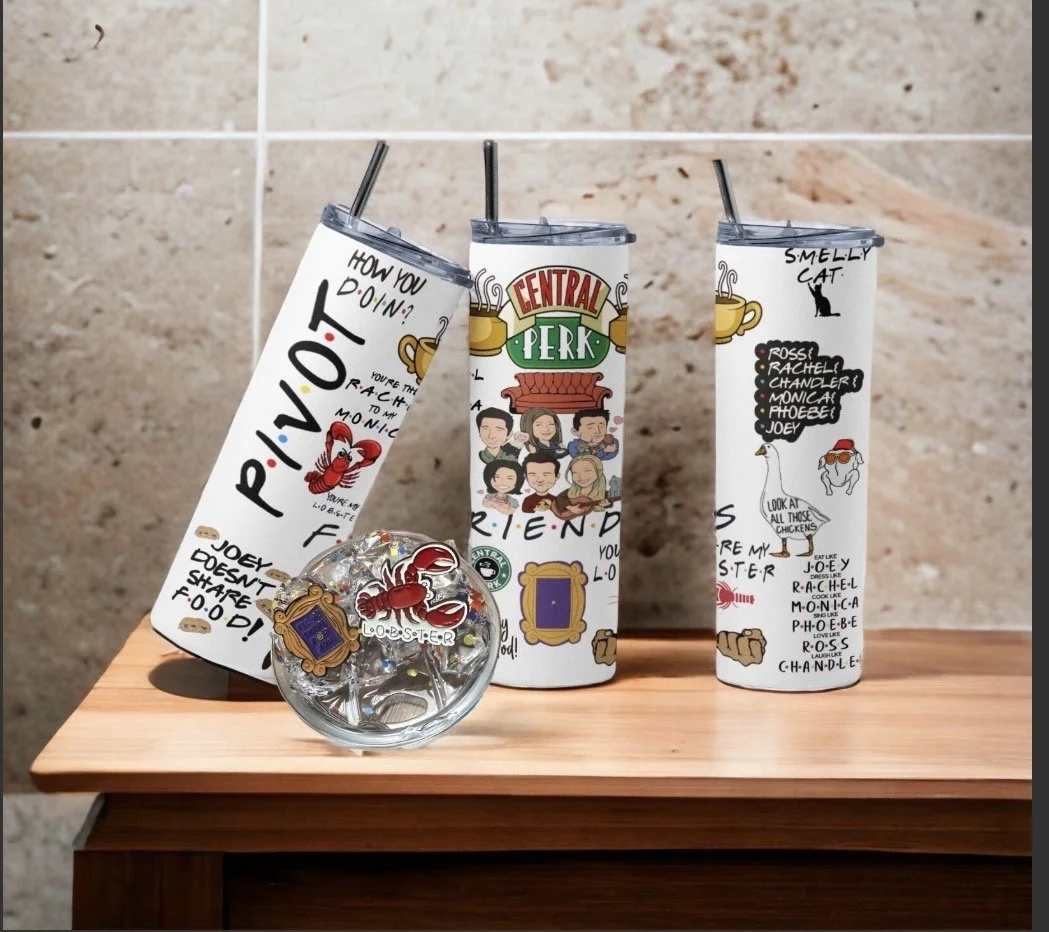FRIENDS 20oz. Tumbler with optional custom Lid