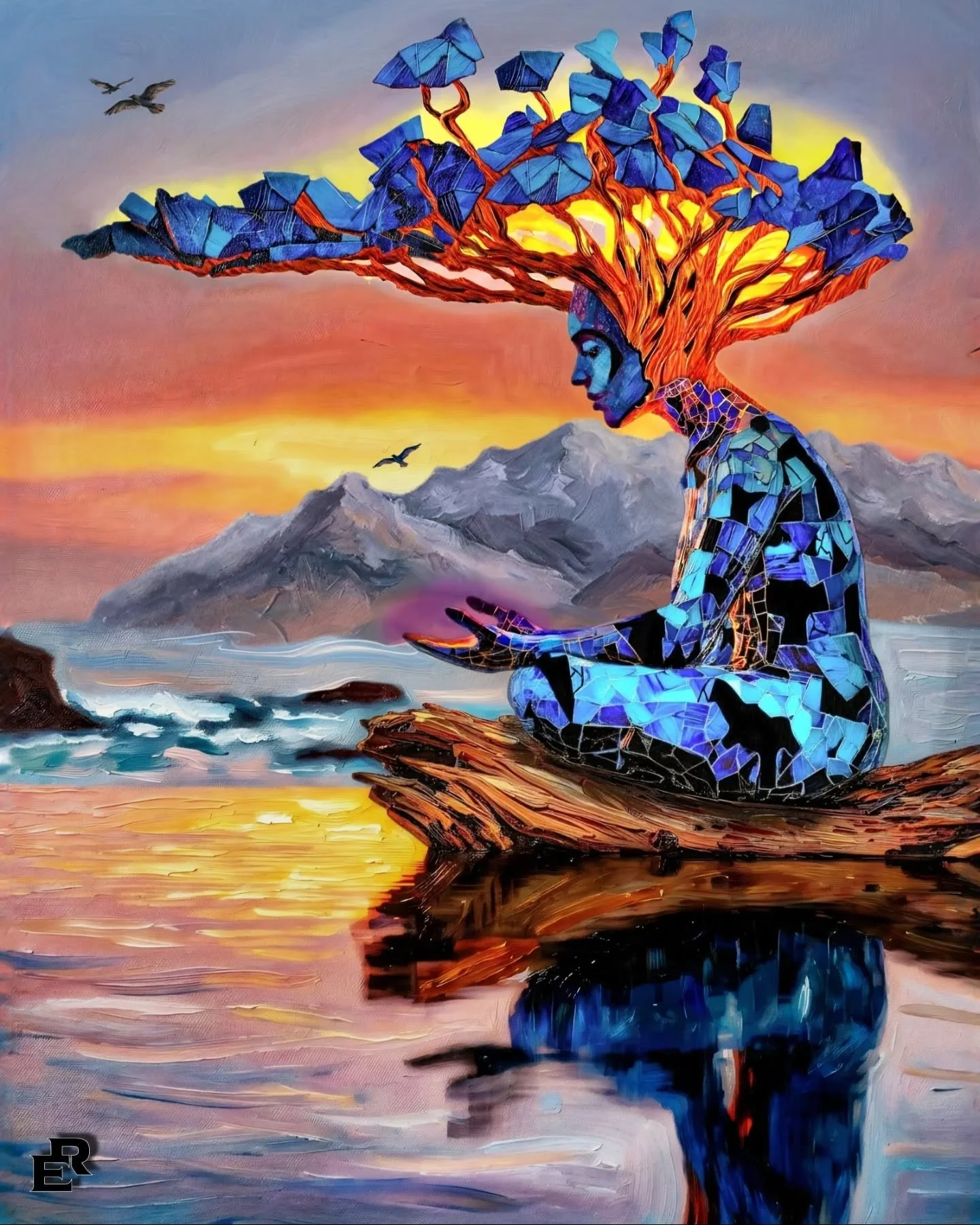 The Tree That Rose From Within

&ldquo;The world saw the broken pieces.
Inside, a quiet root was already rising.&rdquo;
&mdash;BelliranER Art 

#art #artwork #digitalart #artworks #artist