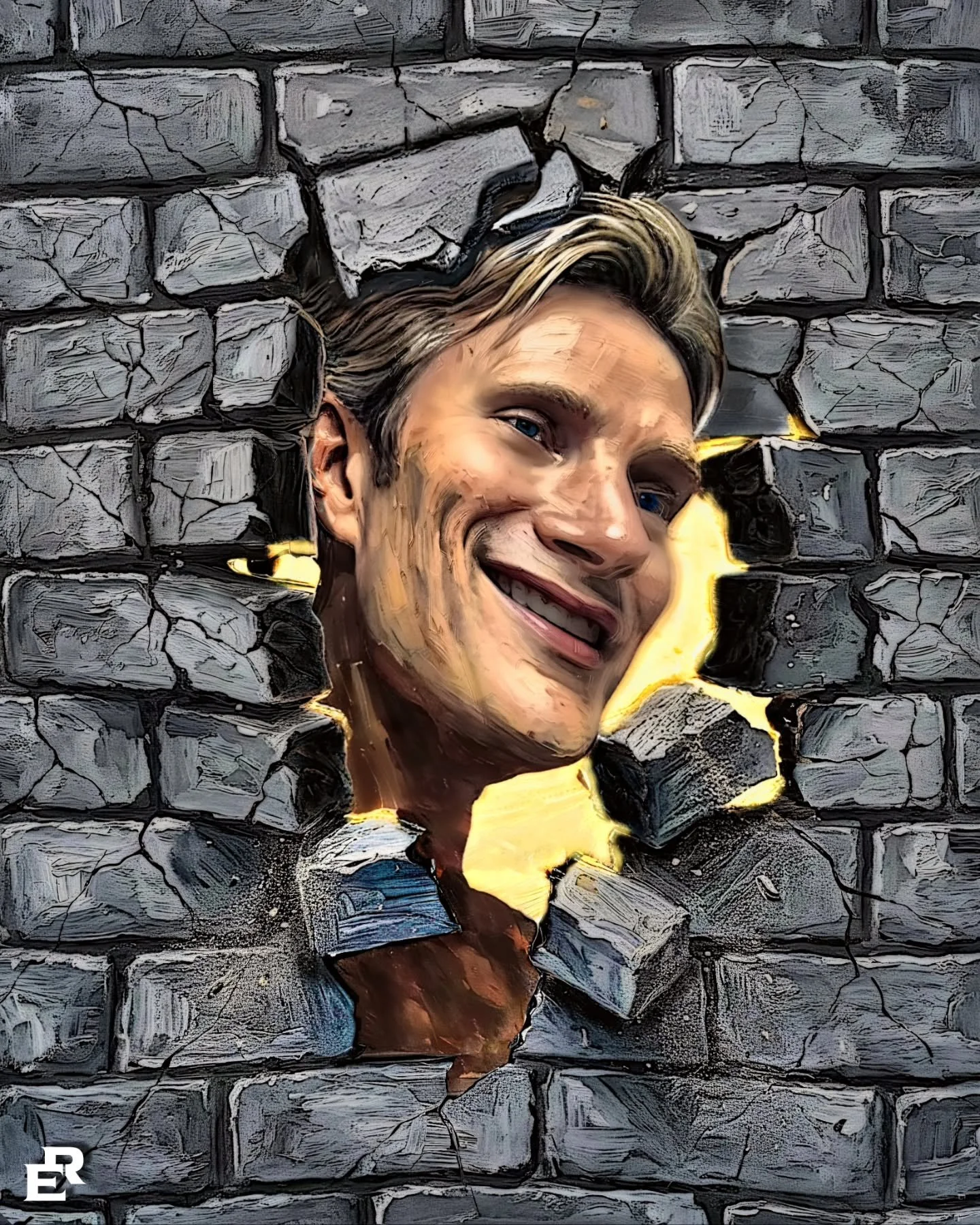 Beyond the Breach, Still Within 

&ldquo;Beyond the breach of stone I passed,
yet what endured was the smiling mask &mdash;
the quiet prison the world had learned as me,
the same quiet endurance it had come to see.&rdquo; 
&mdash;BelliranER Art

#art
