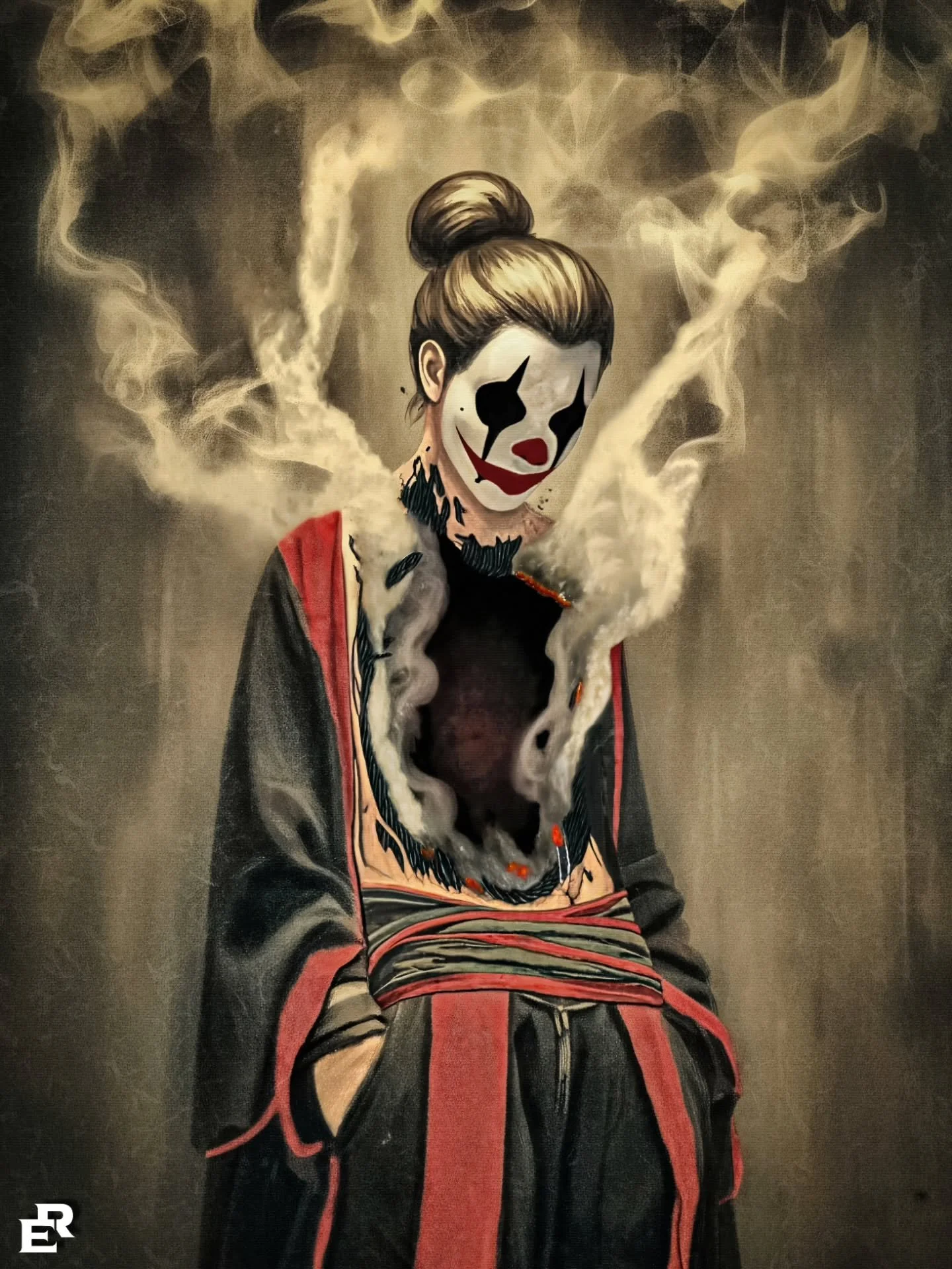 Between Fire and Silence

&ldquo;The world saw the smile.
Inside, the fire did not end -
it only learned to burn quietly.
I am not what burned,
and not what remains -
but what still continues between them.&rdquo;
- BelliranER Art 

#artist #digitalar