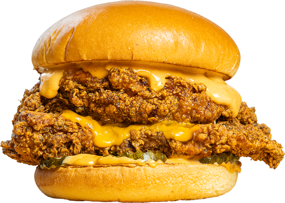 Nash's Hot Chicken Double Up Burger new zealand nashville