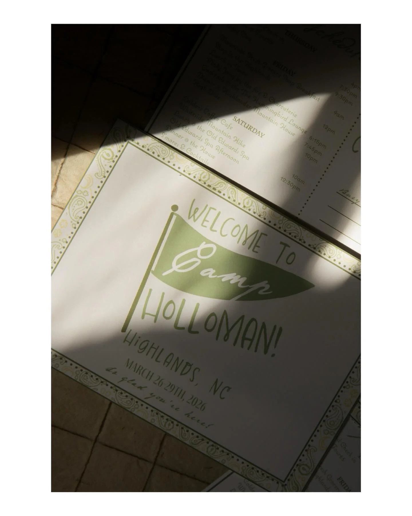 postcards from camp!