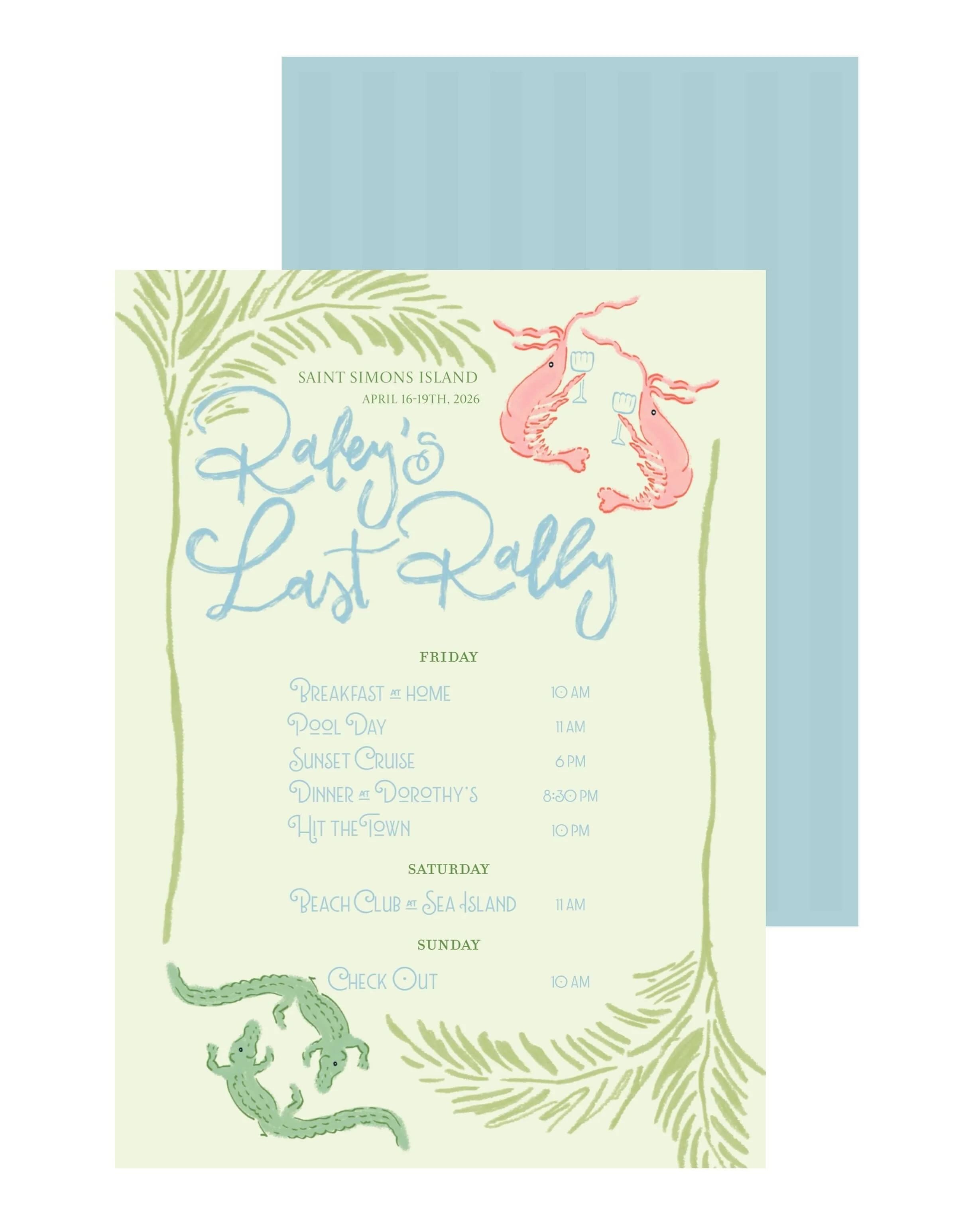 a custom itinerary for a weekend in SSI!!!