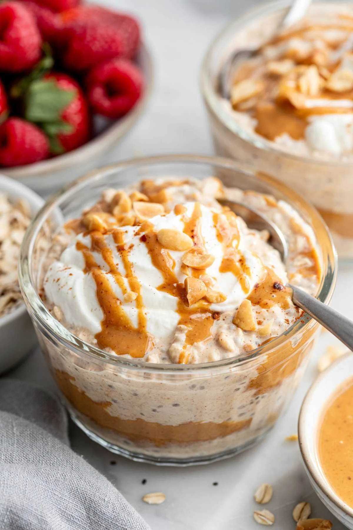 Easy Peasy Peanut Butter Overnight Oats