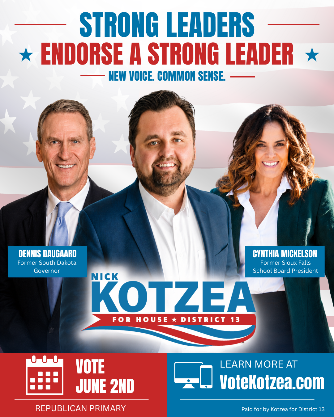 Endorsed by Strong Leaders